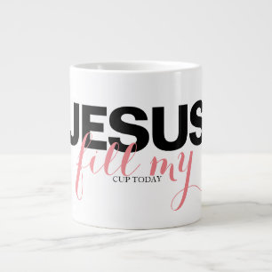 Der moderne Jesus füllt meinen Cup Jumbo-Tasse