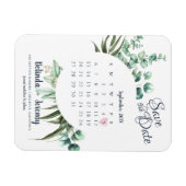 Der moderne Kalender Eukalyptus speichert das Datu Magnet (Horizontal)