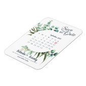 Der moderne Kalender Eukalyptus speichert das Datu Magnet (Linke Seite)