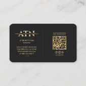 Der moderne Kosmetologe Black Gold Visitenkarte (Rückseite)