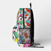 Der moderne Kubismus Abstrakte Künstlerische weibl Bedruckter Rucksack (Rechts)