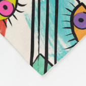 Der moderne Kubismus Abstrakte Künstlerische weibl Fleecedecke (Ecke)