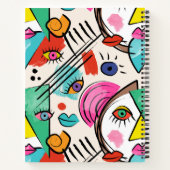 Der moderne Kubismus Abstrakte Künstlerische weibl Notizblock (Rückseite)