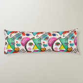 Der moderne Kubismus Abstrakte Künstlerische weibl Seitenschläferkissen (Rückseite)