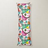 Der moderne Kubismus Abstrakte Künstlerische weibl Seitenschläferkissen (Rückseite (Vertikal))