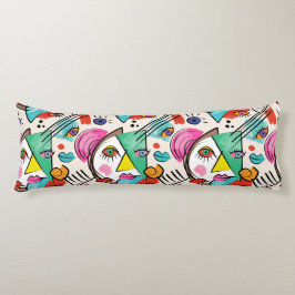 Der moderne Kubismus Abstrakte Künstlerische weibl Seitenschläferkissen