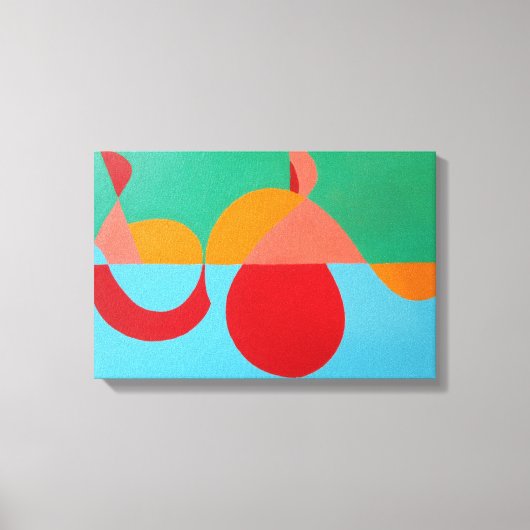 Der moderne Kunstprint Orange Clef Leinwanddruck (Vorderseite)