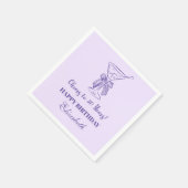 Der moderne Lavendel jubelt bis 30 Jahre Geburtsta Serviette (Ecke)