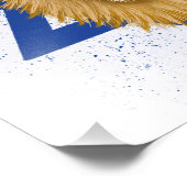 Der moderne Löwe von Juda . Davidstern Fotodruck (Ecke)