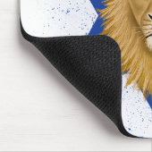 Der moderne Löwe von Juda . Davidstern Mousepad (Ecke)