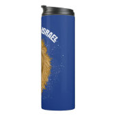 Der moderne Löwe von Juda stehe ich mit Israel. Bl Thermosbecher (Nach rechts gedreht)