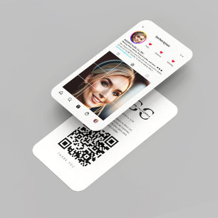 Der moderne Makeup Artist Lashes Brows Salon Insta Visitenkarte