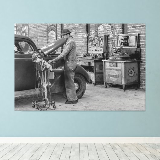 Der moderne Mechanismus 1939 Leinwanddruck (Insitu (Holzboden))