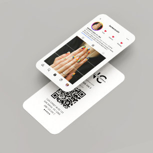 Der moderne Nail Artist Nails Salon Instagram Insp Visitenkarte