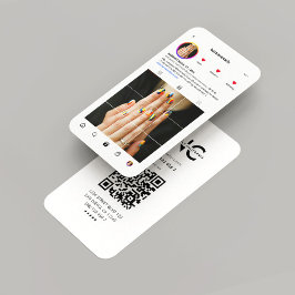 Der moderne Nail Artist Nails Salon Instagram Insp Visitenkarte