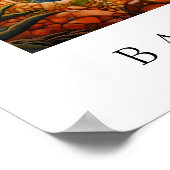 Der moderne Park Gell Barcelona abstrakt Poster (Ecke)