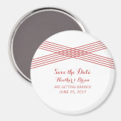 Der moderne Red Deko speichert das Date Magnet (Vorderseite/Rückseite)