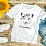 Der moderne Schneeleopard Zeichnend Fierce ist wun T-Shirt<br><div class="desc">Schöner,  minimalistischer zeichn eines Schneeleoparden von Suki's,  mit individualisierbarer Typografie "erbittert ist schön". Erstellt,  um ein ermutigendes und unterstützendes Geschenk an Ihre Tochter,  nahe Freundin. Erinnere sie,  wie erbittert und schön sie sind!</div>