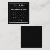 Der moderne Silver Foil Kalender ändert das Datum Begleitkarte (Vorne/Hinten)