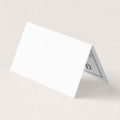 Der moderne Silver Foil Kalender ändert den Datums Visitenkarten (Rückseite)