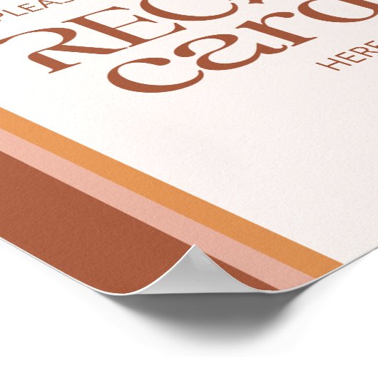 Der moderne Terracotta Arch verlasse hier Ihre Rez Poster (Ecke)