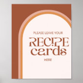 Der moderne Terracotta Arch verlasse hier Ihre Rez Poster (Vorne)