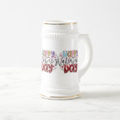 Der moderne Valentinstag Bierglas (VorderseiteRechts)