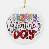 Der moderne Valentinstag Keramik Ornament (Vorne)