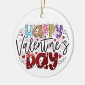 Der moderne Valentinstag Keramik Ornament (Links)