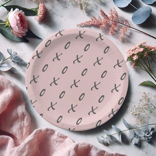 Der moderne Valentinstag Pappteller