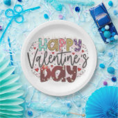 Der moderne Valentinstag Pappteller (Party)