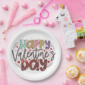 Der moderne Valentinstag Pappteller (Party)