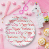 Der moderne Valentinstag Pappteller (Party)