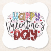 Der moderne Valentinstag Untersetzer (Vorderseite)