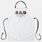 Der moderne VATER Daddy Foto Collage Cutout Vatert Schürze (Vorderseite)