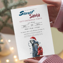 Der moderne Weihnachtsmann in verkleiden I Secret  Einladung