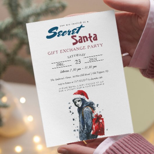 Der moderne Weihnachtsmann in verkleiden I Secret Einladung