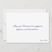 Der moderne Weihnachtsmann Karte (Rückseite)