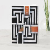 Der modische geometrische Vatertag Karte (Vorderseite)