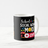 Der Modus der Sozialarbeiter in der Schule im sonn Kaffeetasse (VorderseiteRechts)
