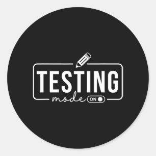 Der Modus ist an einem sonnigen Motivierend Testta Runder Aufkleber