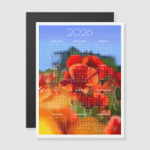 Der Mohn-Haus-Kalender 2026 Magnetkarte (Vorne/Hinten)