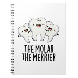 Der Molar Der Fröhlichere Lustige Zahnarzt Zahn Pu Notizblock