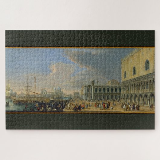 Der Molo, Venedig, Blick nach Westen - Luca Carle Puzzle (Horizontal)