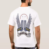 Der Molon Labe der Männer Gewehr plädieren an T-Shirt (Rückseite)