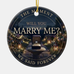 Der Moment, an dem wir für immer sagten Romantisch Keramik Ornament