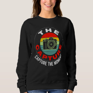 Der Moment der Aufnahme Vintage Retro-Kamera Foto Sweatshirt