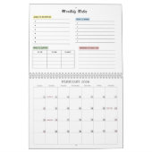 Der Moment des monatlichen Kalenders Kalender (Feb 2026)