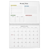 Der Moment des monatlichen Kalenders Kalender (Mär 2026)