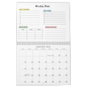 Der Moment des monatlichen Kalenders Kalender (Jan 2026)